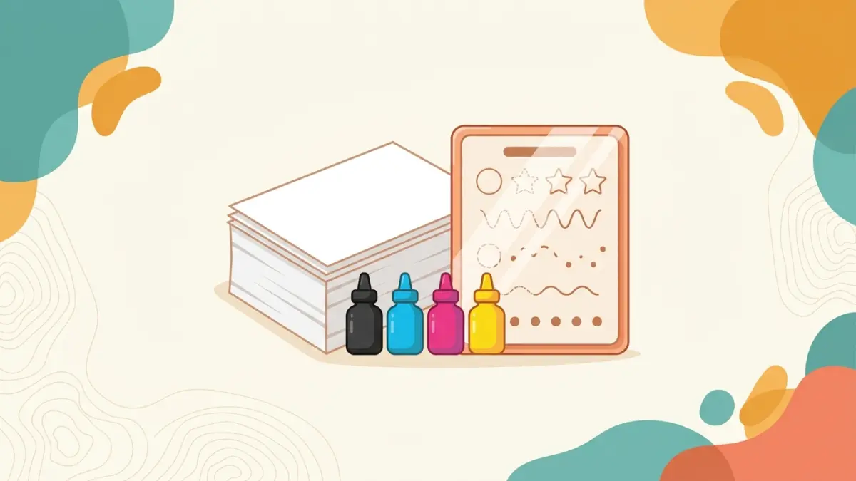 Sampul artikel Kertas & Tinta Terbaik untuk Print Worksheet
