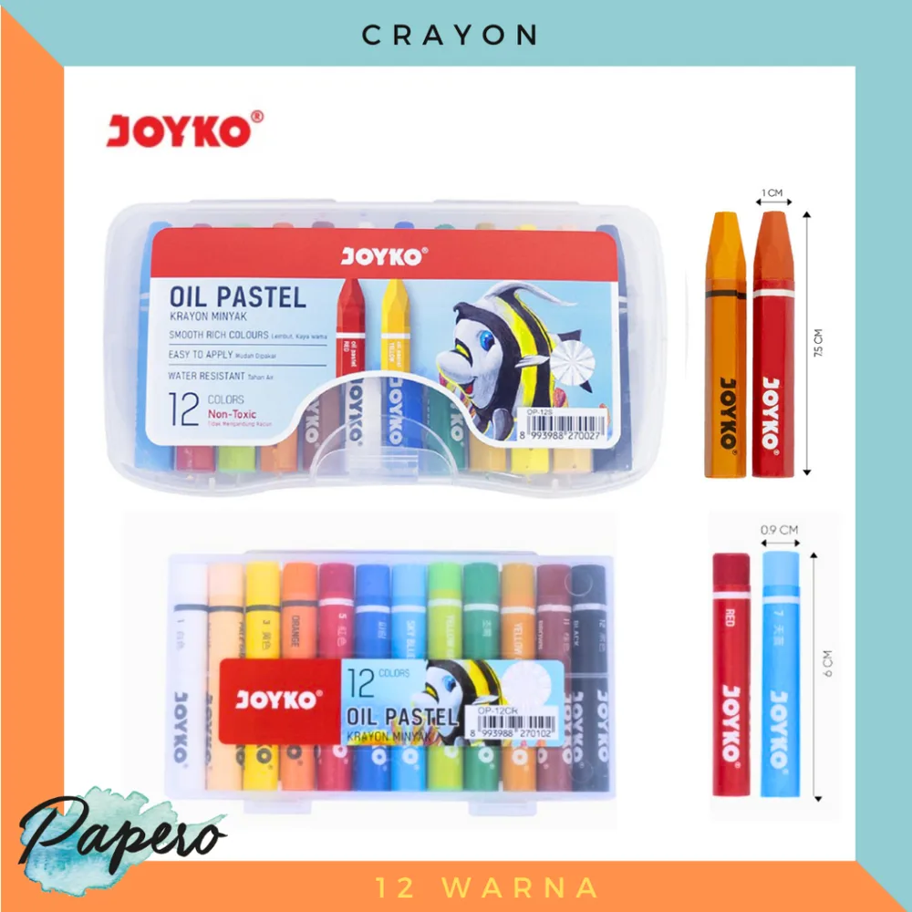 Foto produk Crayon / Oil Pastel Titi 12 Warna N1032
