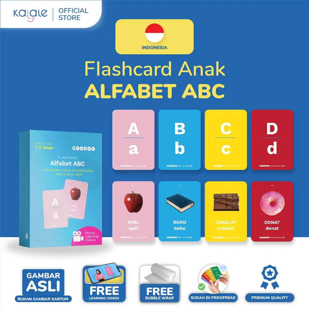Foto produk Flashcard Edukasi GOOROO by Kalale
