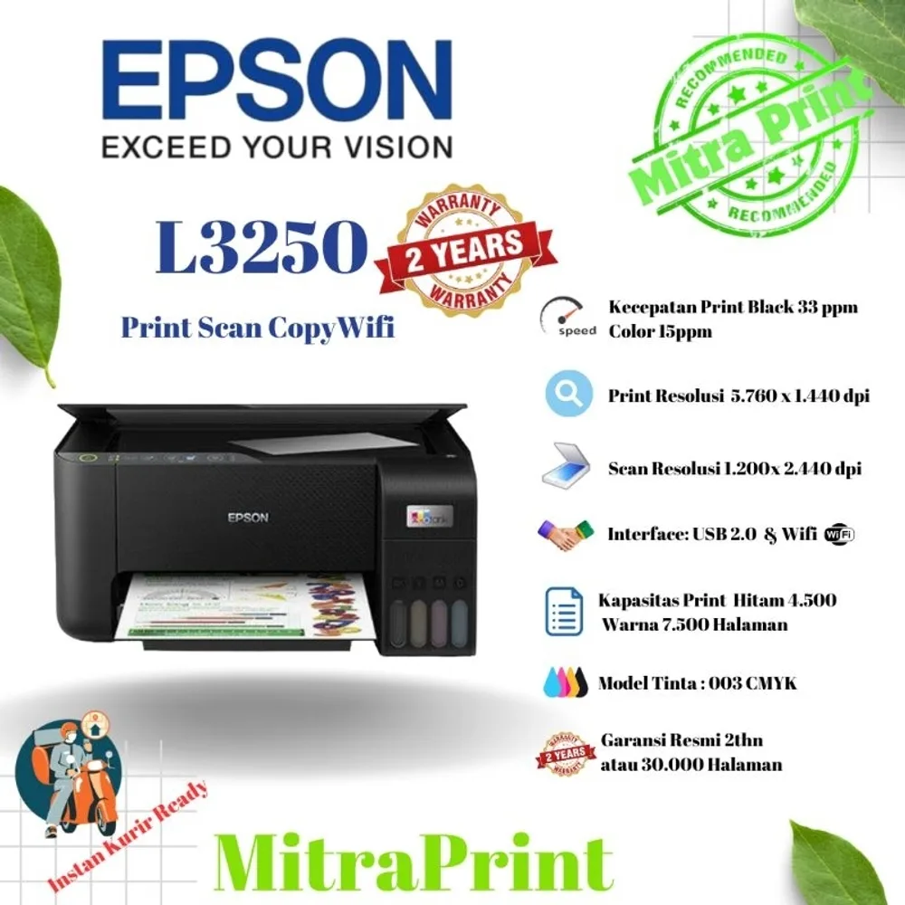 Foto produk Printer Epson EcoTank L3250 / L3251 WiFi All-in-One